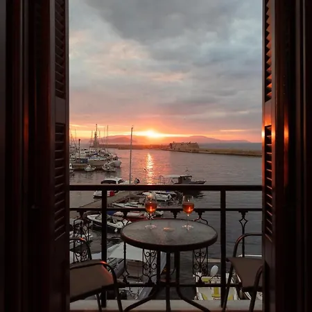 Destino Overlooking The Venetian Port Of Chania