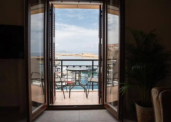 Destino Overlooking The Venetian Port Of Chania *