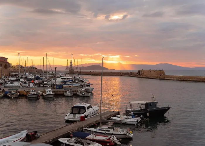 Destino Overlooking The Venetian Port Of Chania *
