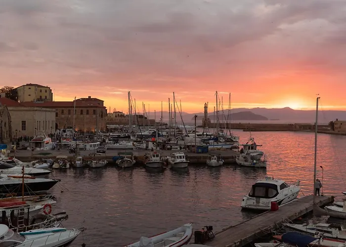 Destino Overlooking The Venetian Port Of Chania
