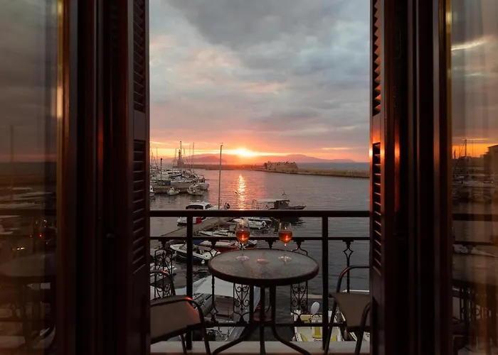 Destino Overlooking The Venetian Port Of Chania