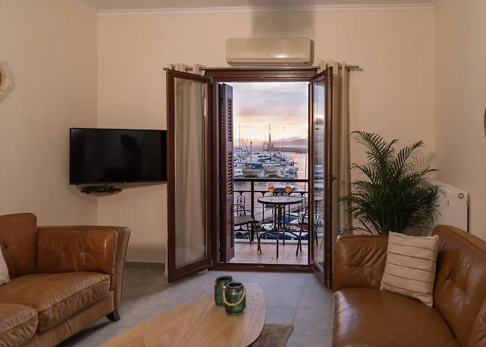 Destino Overlooking The Venetian Port Of Chania *