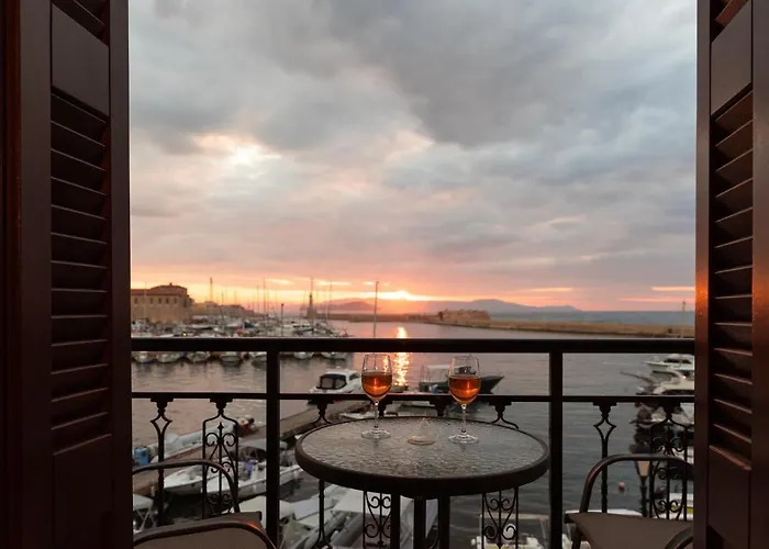 Destino Overlooking The Venetian Port Of Chania Chania (Crete)
