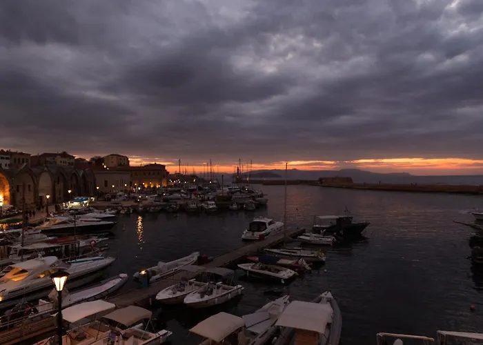 Destino Overlooking The Venetian Port Of Chania